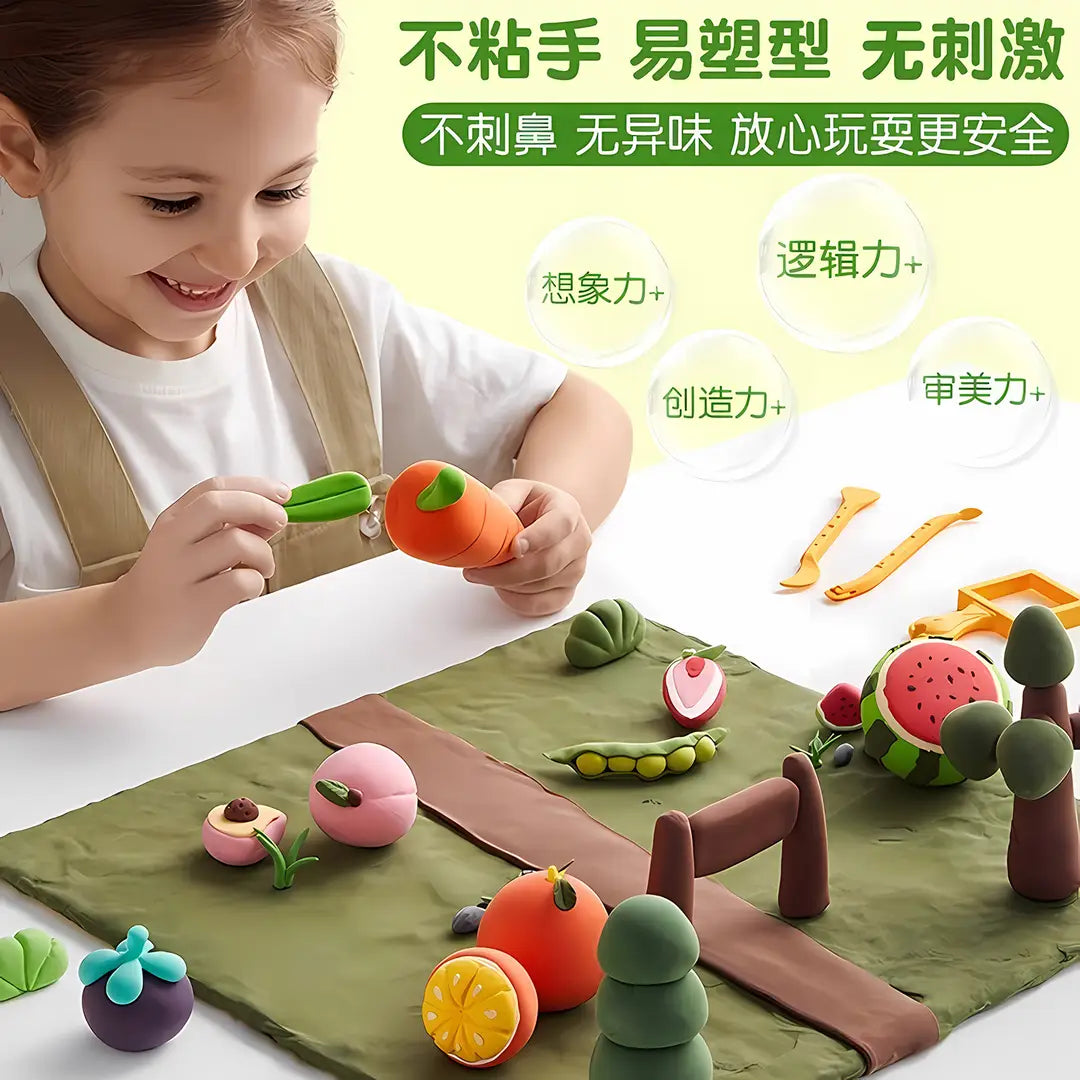 Ultra Light DIY Clay Kit for Kids – 12/24/36 Colors Set